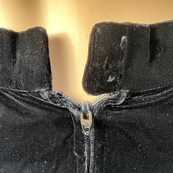 VINTAGE BLACK SILK VELVET MERMAID STYLE SKIRT - Picture 6 of 6